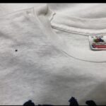 ヴィンテージtシャツ　穴補修