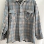 ペンドルトンウールシャツボタンホール直し