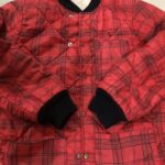 キルティングジャケット袖先リブ直し