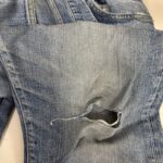 デニム破れ補修