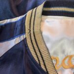 スカジャン襟リブ穴補修