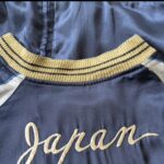 スカジャン襟リブ穴補修