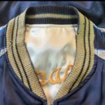 スカジャン襟リブ穴補修