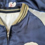 スカジャン襟リブ穴補修