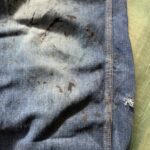 ヴィンテージデニム破れ補修