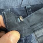 コーデュロイパンツボタン直し