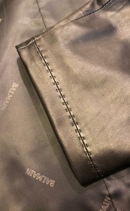 レザージャケット袖丈詰め　短く　東京都内　目黒区　革製品修理　靴修理ロンゴロンゴ