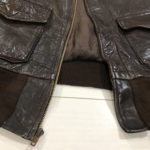 A2レザージャケット　ファスナー交換